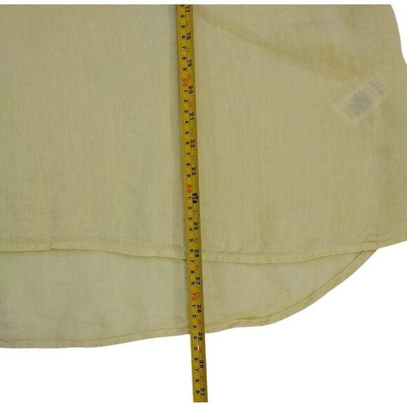 Women's yellow short-sleeved round-neck blouse by Only Necessities. Size 2X. - Picture 5 of 5